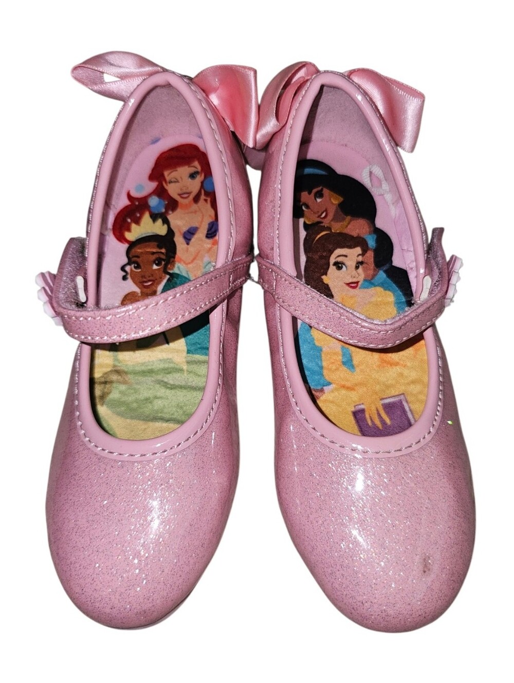 Ground Up Girls Pink Sparkle Light-Up Mary Jane Princess Shoes